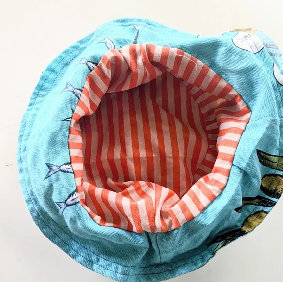 Trader Joe's SARDINES Market Bucket Hat Retro Rare - Picture 4 of 4